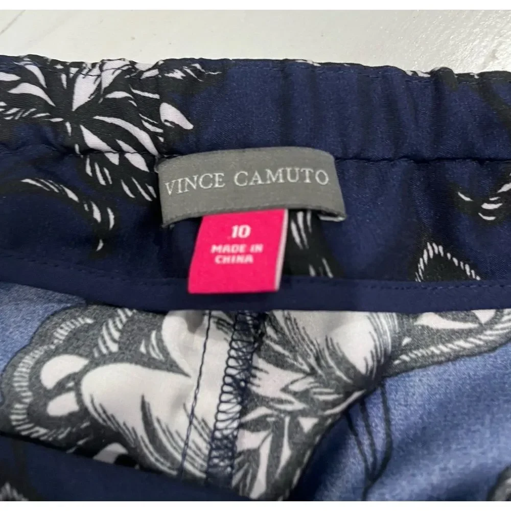 VINCE CAMUTO Womens‎ Floral Wide-Leg Pants size 10 like new